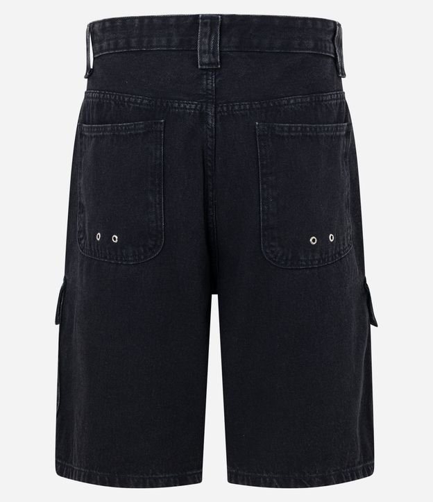 Bermuda Baggy en Jeans con Bolsillo Carpinteiro 8