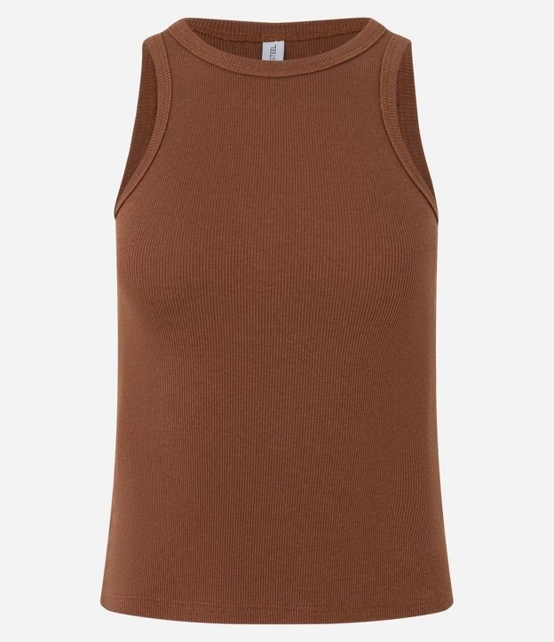 Blusa Musculosa Básica en Rib con Ligera Textura 8