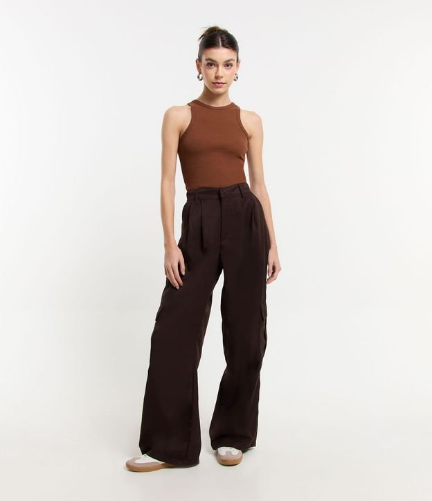Blusa Musculosa Básica en Rib con Ligera Textura 3