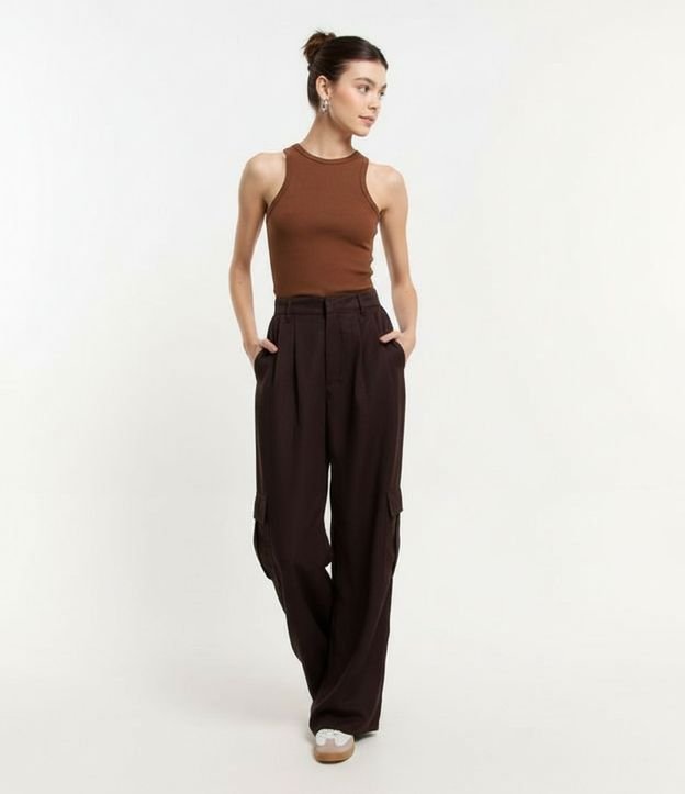 Blusa Musculosa Básica en Rib con Ligera Textura 7