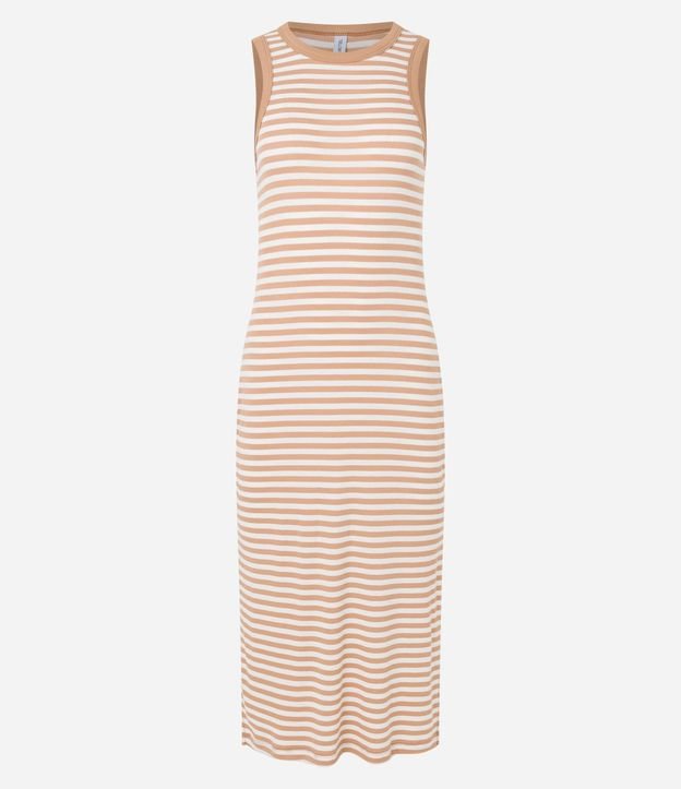 Vestido Midi en Rib Rayada 7