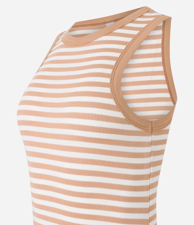 Vestido Midi en Rib Rayada 8