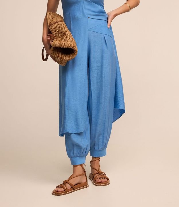 Pantalón Alladin en Crepé con Bajo Ajustado 3