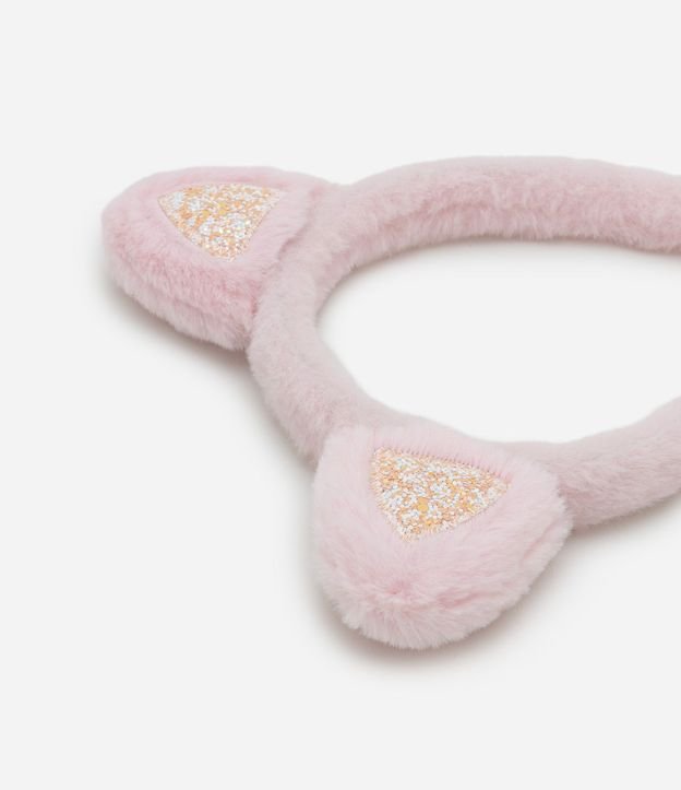 Vincha Infantil Apeluciada con Orejitas de Gatita - Talle U 4