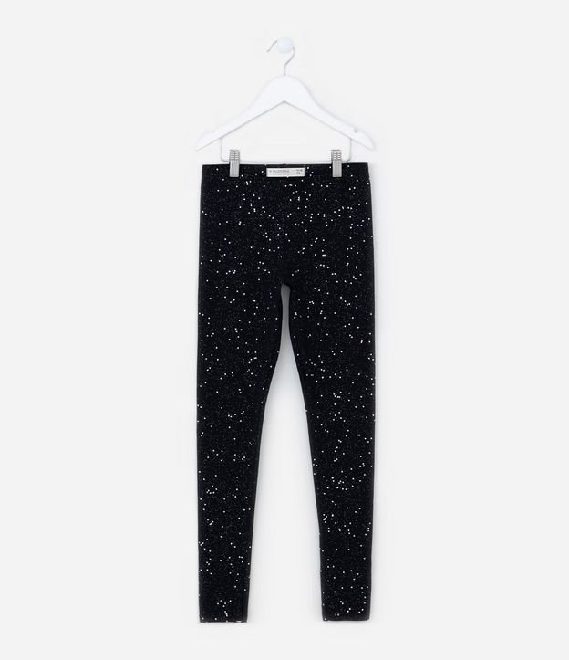 Pantalón Legging Infantil con Purpurina - Talle 5 a 14 años 1