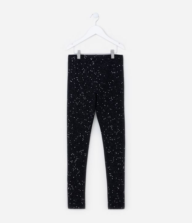 Pantalón Legging Infantil con Purpurina - Talle 5 a 14 años 2