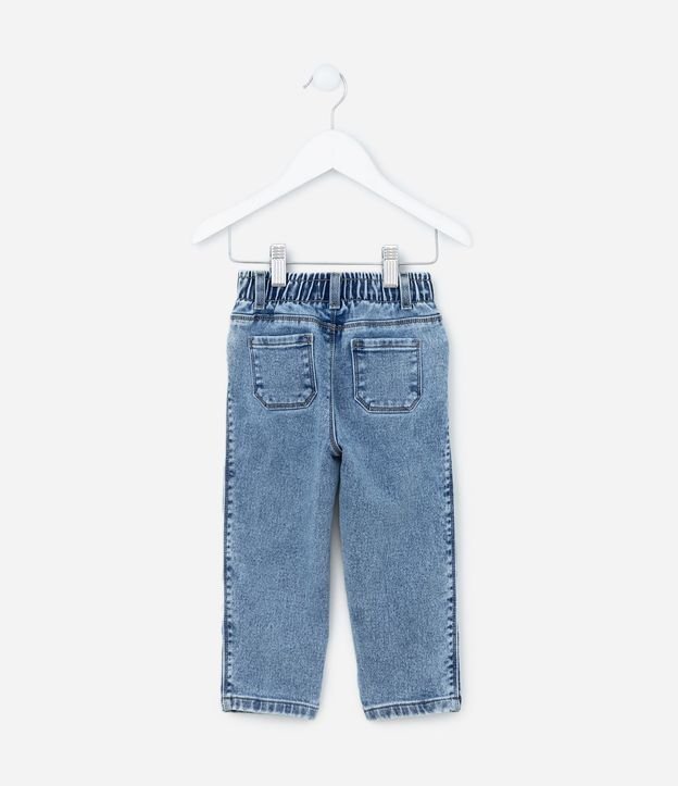 Pantalón Recto Infantil en Jeans con Cintura Elástica - Talle 1 a 5 años 4