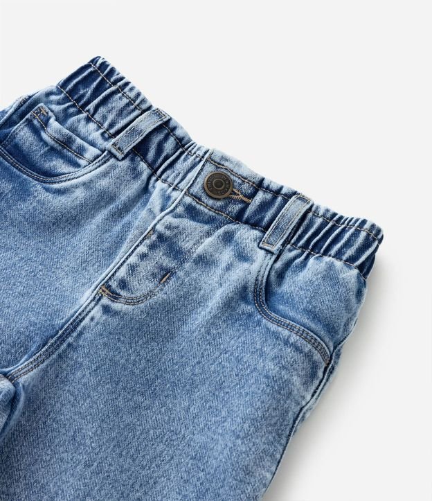 Pantalón Recto Infantil en Jeans con Cintura Elástica - Talle 1 a 5 años 7
