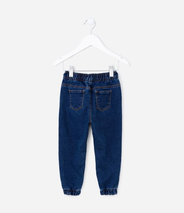 Pantalón Jogger Infantil en Jeans con Cintura Elástica - Talle 1 a 5 años 3