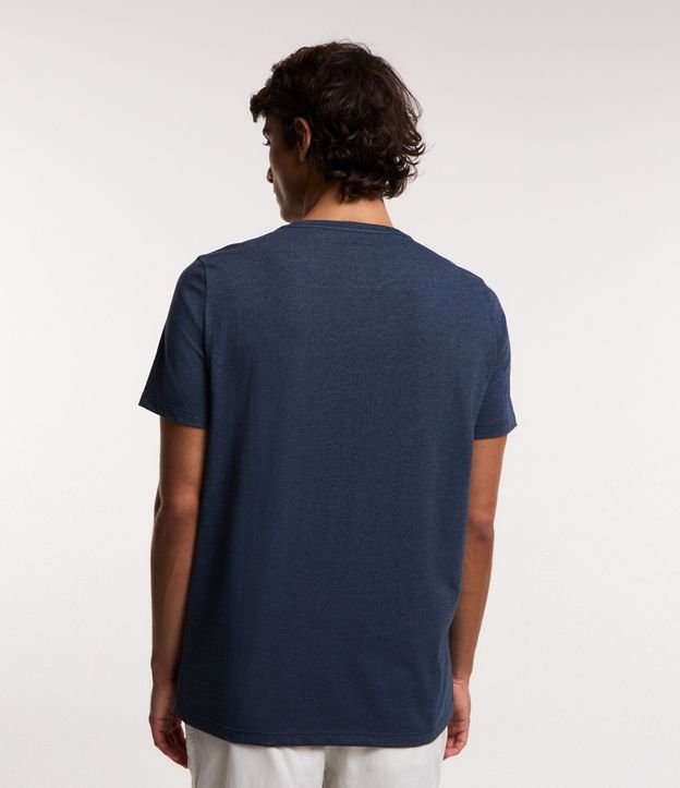 Remera Regular en Algodón y Lettering Set Yourself Free 3