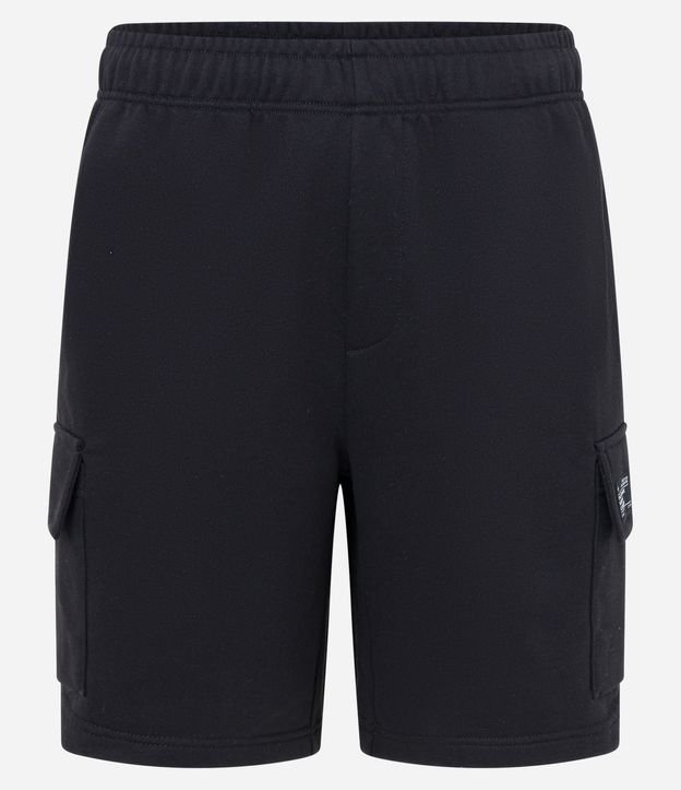 Bermuda en Tela French Terry con Bolsillo Cargo 5