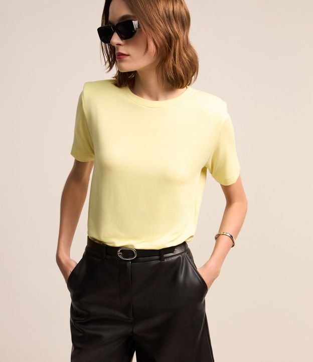 Blusa en Algodón con Hombreras