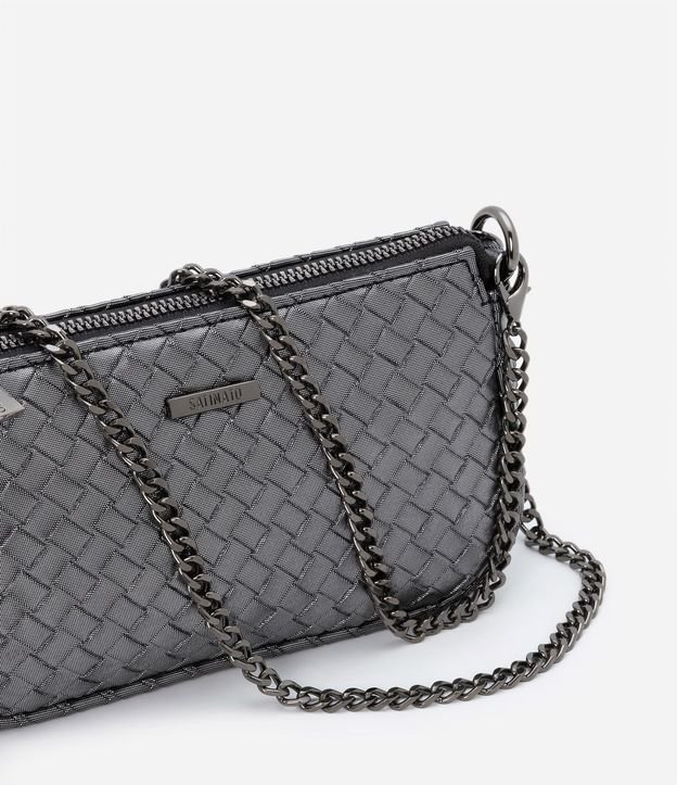 Bolsa Transversal Pequeña con Textura Tressê y Asas en Cadena 5