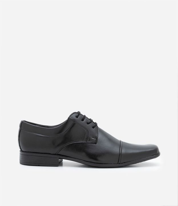 Zapato Tradicional en PU con Cierre en Cordón
