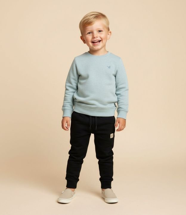 Pantalón Infantil en Modal con Recortes y Bolsillos - Talle 1 a 6 años