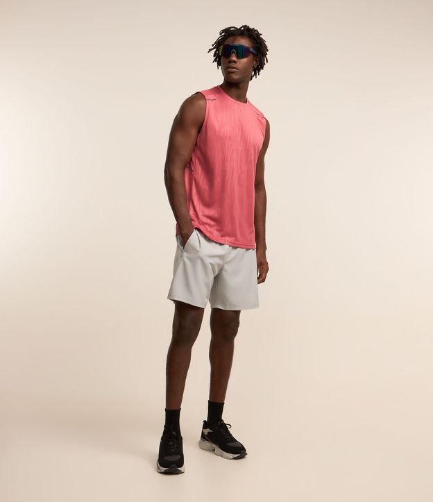 Bermuda Deportiva con Bloques de Color y Bolsillos con Cremallera