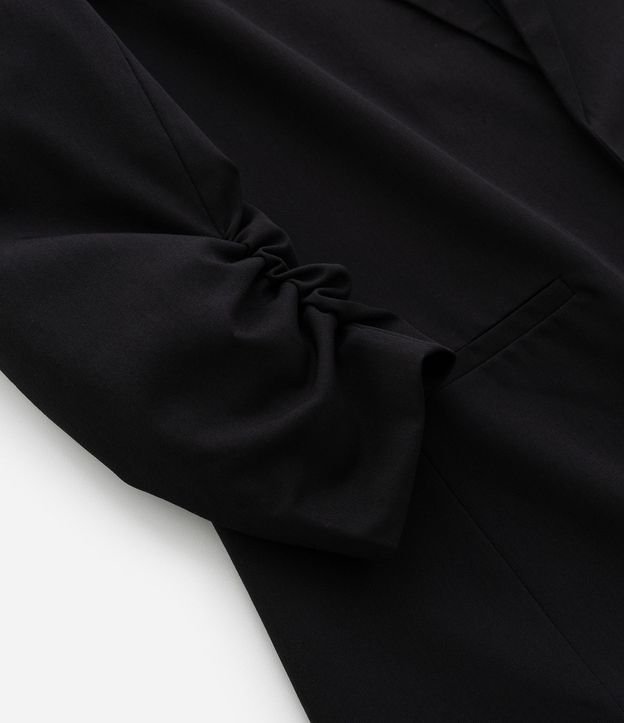 Blazer Alargado en Crepé con Manga Fruncida Curve & Plus Size 10