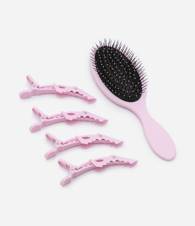 Kit Cepillo y 04 Pinzas para el Pelo