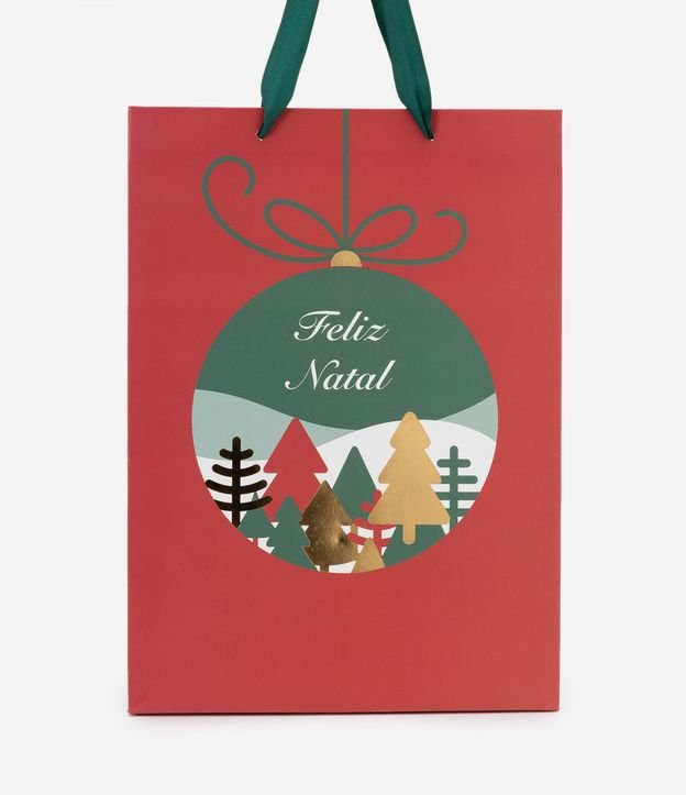 Bolsa de Regalo Pequeña con Estampa Navideña 3