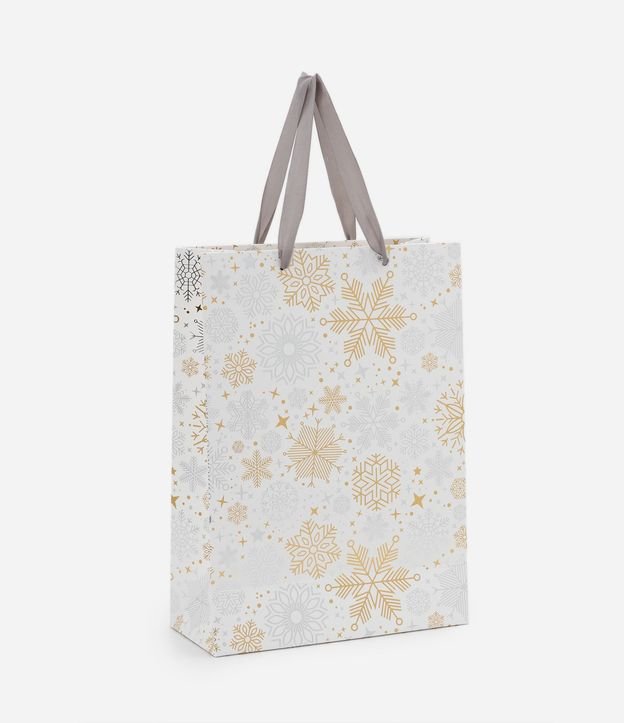 Embalaje de Regalo Pequeña con Estampa de Copos de Nieve