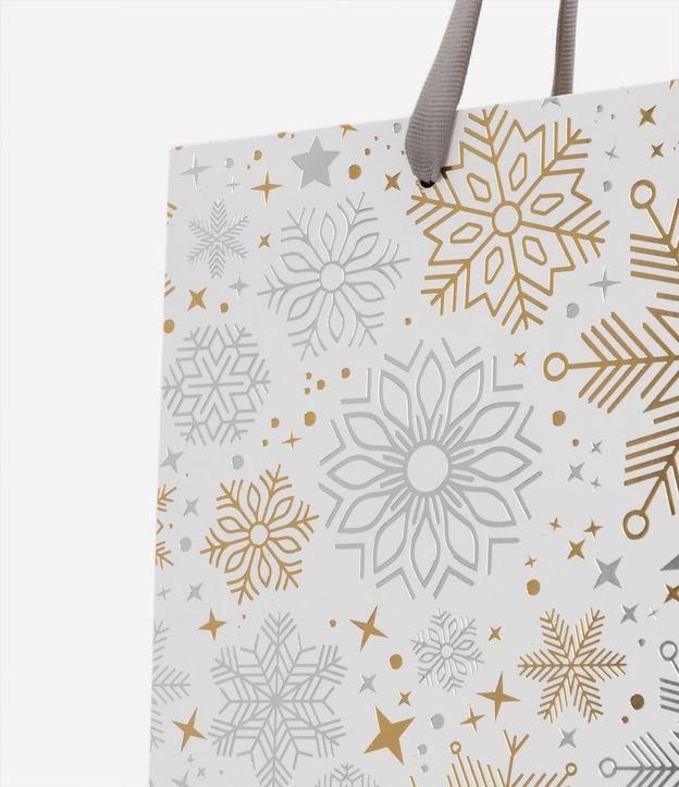 Embalaje de Regalo Pequeña con Estampa de Copos de Nieve 3