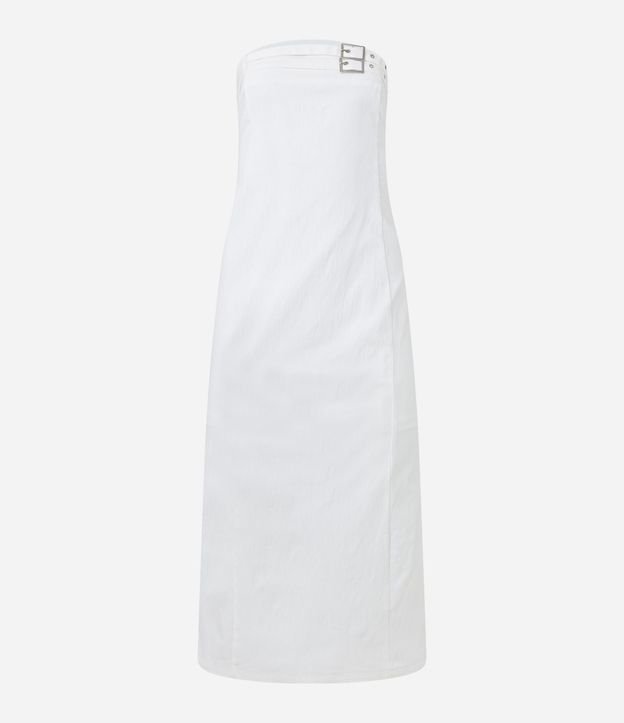 Vestido New Midi en Bengalina con Hebillas en el Busto 4