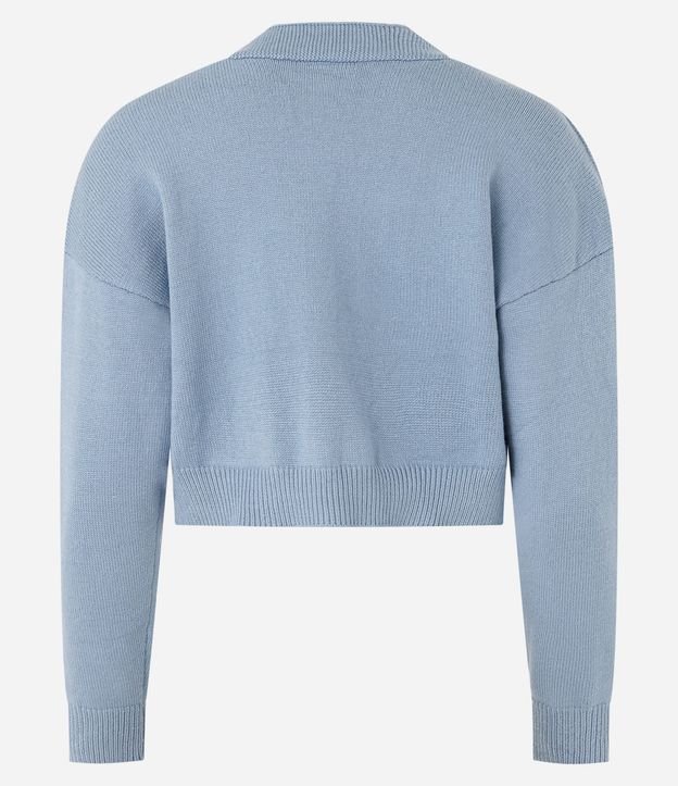Cardigan Corto de Punto con Bordado de Ovejas 6