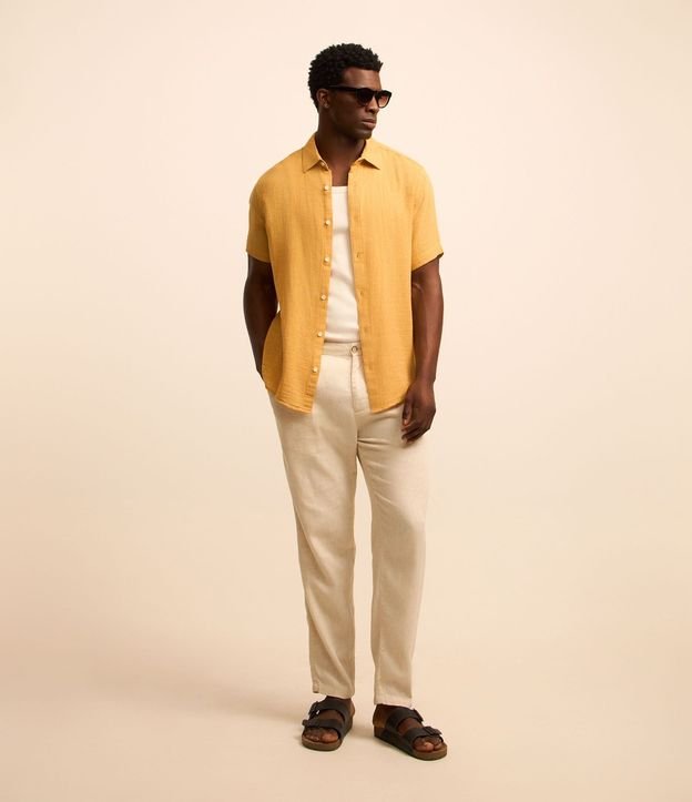 Camisa Comfort en Algodón con Textura 3