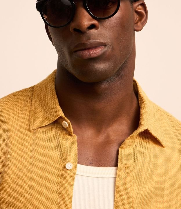Camisa Comfort en Algodón con Textura 5