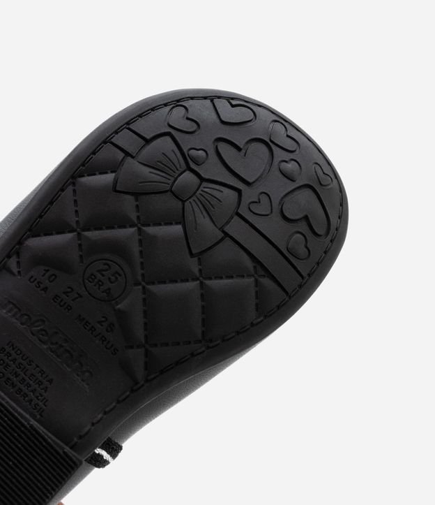 Zapatilla Infantil en PU con Tira Brillante Molekinha - Talle 20 al 25 4