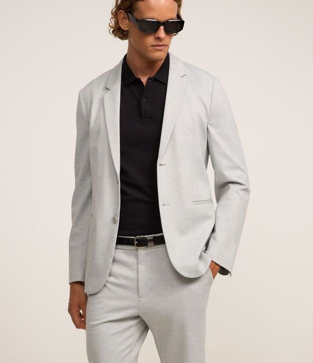 Blazer Super Slim de Malla sin Forro