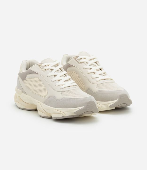 Championes Dad Sneaker en PU con Recortes y Suela Alta 2