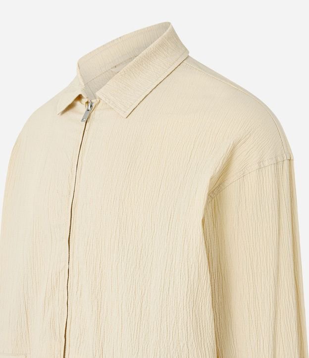 Campera en Ana Ruga con Textura y Elástico en la Cintura y Mangas 8