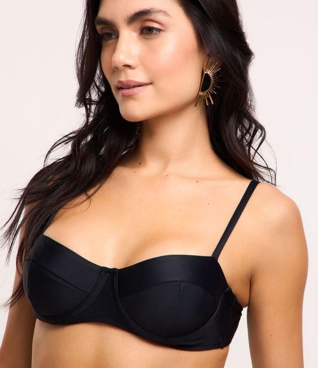 Bikini Top Media Taza en Microfibra con Recortes 5