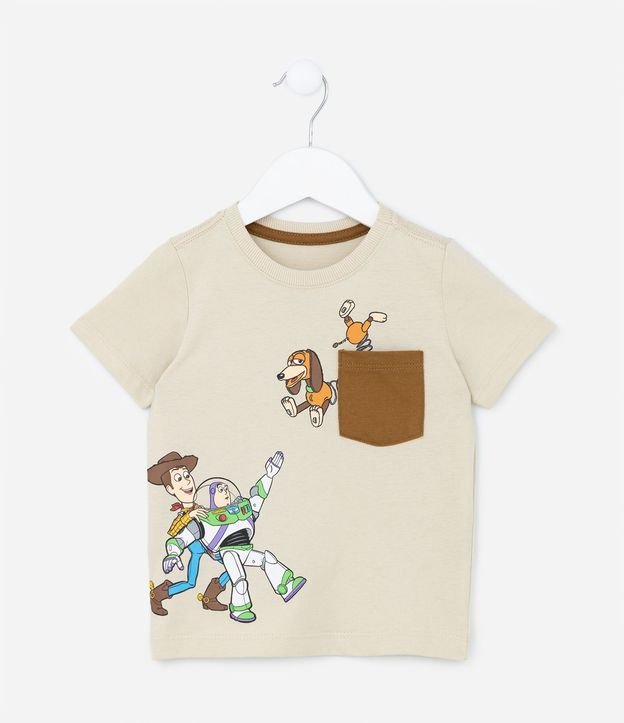 Remera Infantil con Pequeño Bolsillo y Estampado del Toy Story - Talle 1 a 5 años 3