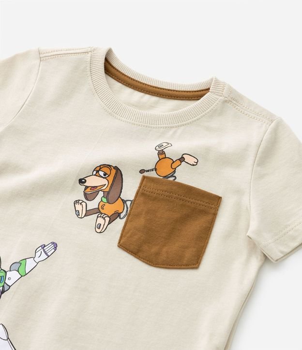 Remera Infantil con Pequeño Bolsillo y Estampado del Toy Story - Talle 1 a 5 años 7