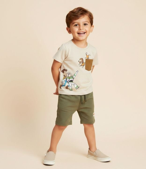 Remera Infantil con Pequeño Bolsillo y Estampado del Toy Story - Talle 1 a 5 años