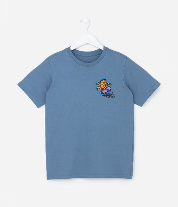 Remera Infantil con Estampa Garfield con Grafiti - Talle 5 a 14 años 3
