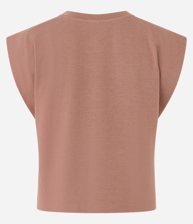 Blusa sin Manga en Algodón Efecto Hombrera 6