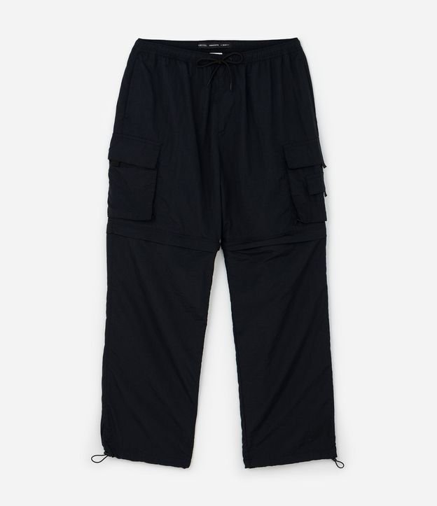 Pantalón Paper Touch Vira Bermuda con Puxador en la Parte Baja 7