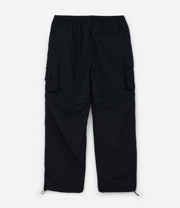 Pantalón Paper Touch Vira Bermuda con Puxador en la Parte Baja 10