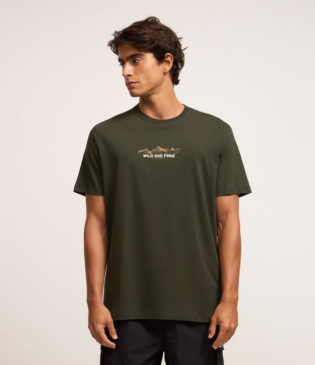 Remera Comfort en Algodón con Estampa Lettering