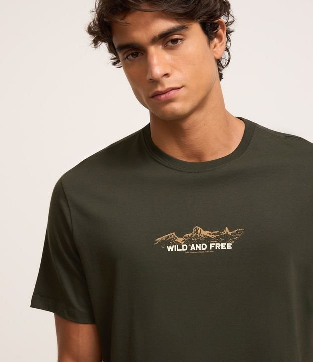 Remera Comfort en Algodón con Estampa Lettering 3