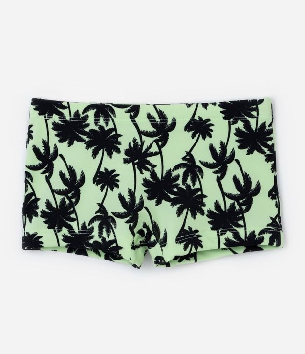 Sunga Boxer Infantil con Proteccion UV y Estampa Cocoteros - Talle 5 a 14 años