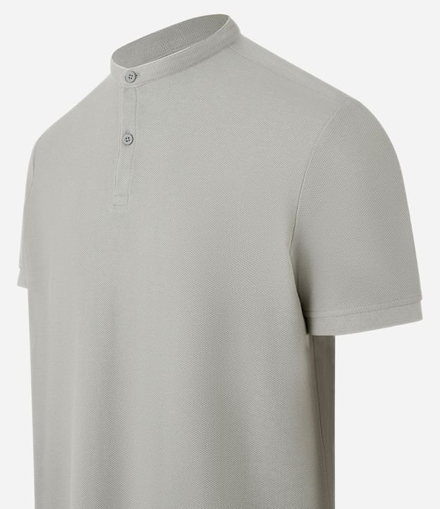 Camisa Polo Slim en Piquet Texturizado con Cuello Polo 8
