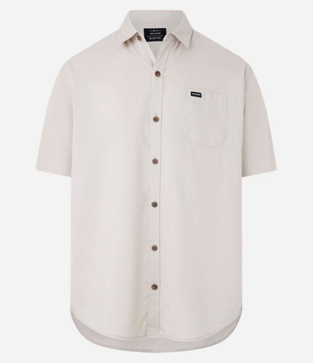 Camisa Relaxed en Cáñamo con Bolsillo 7