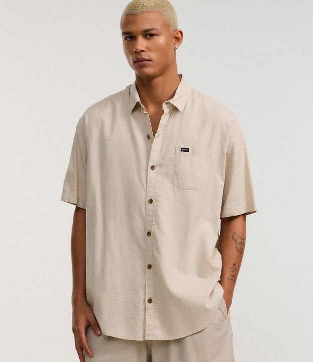 Camisa Relaxed en Cáñamo con Bolsillo 4