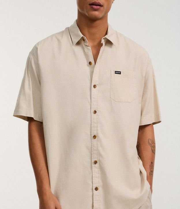 Camisa Relaxed en Cáñamo con Bolsillo 5