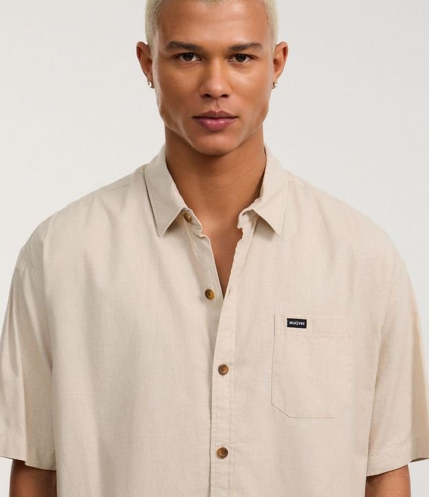 Camisa Relaxed en Cáñamo con Bolsillo 6