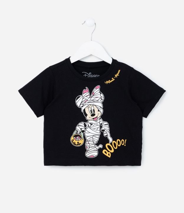 Blusa Infantil con Estampa Minnie Momia y Cartera de Calabaza Interactiva - Talle 2 a 6 años 2